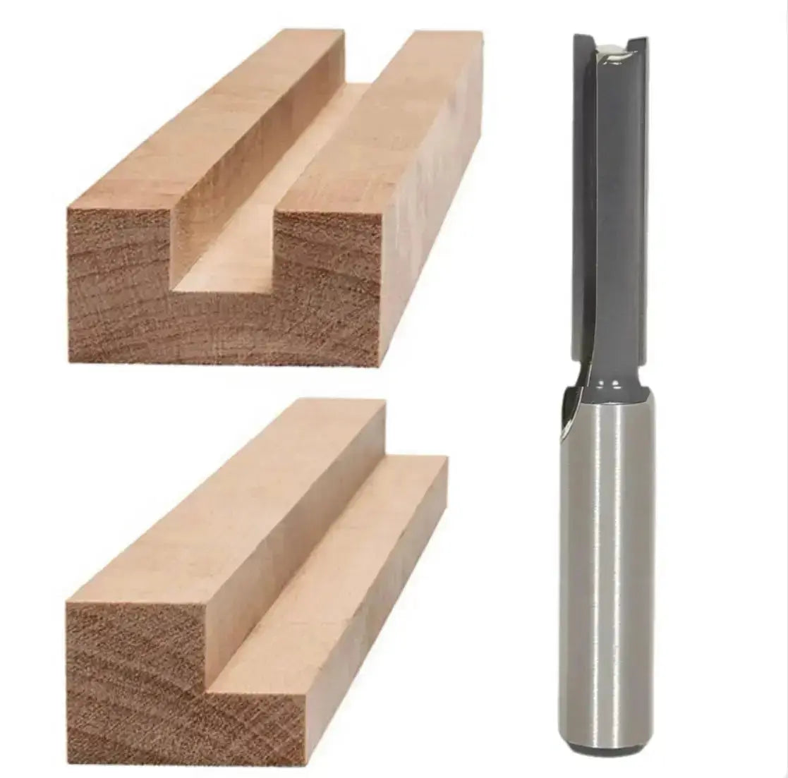 2 Flute Straight Bit 3/8” x 3/4” x 1/2” Shk x 2 1/2” Oal Rapid Tool