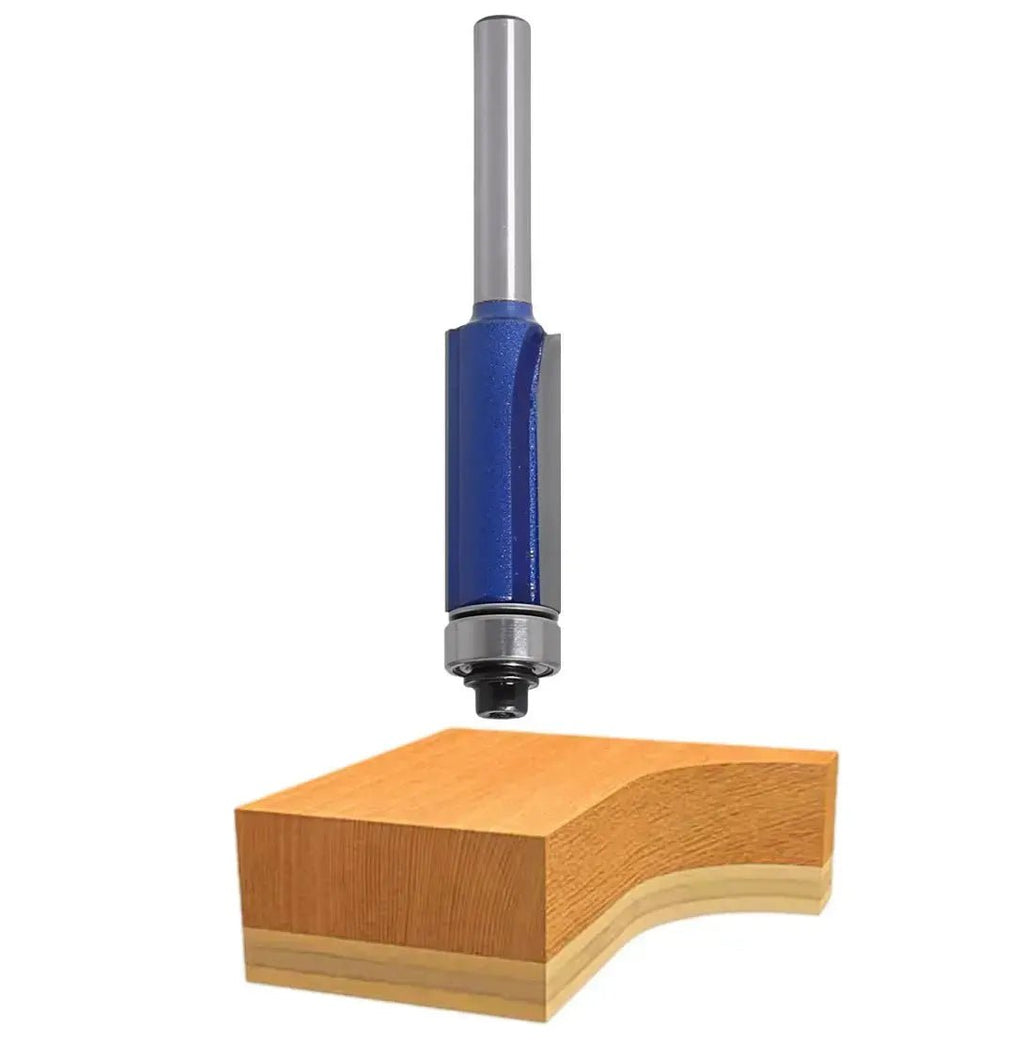 2 Flute Flush Trim 3/4” x 2” CL x 1/2” Shank x 4 1/4” Overall Solid Carbide Bit - MTS