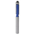2 Flute Flush Trim 3/8” x 1/2” CL x 1/4” Shank x 2 1/4” Overall Solid Carbide Bit - MTS