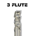 3/4” Compression x 2” CL x 3/4” Shank 4” Overall Solid Carbide 7/8” Upcut 3 Flute Router Bit - MTS