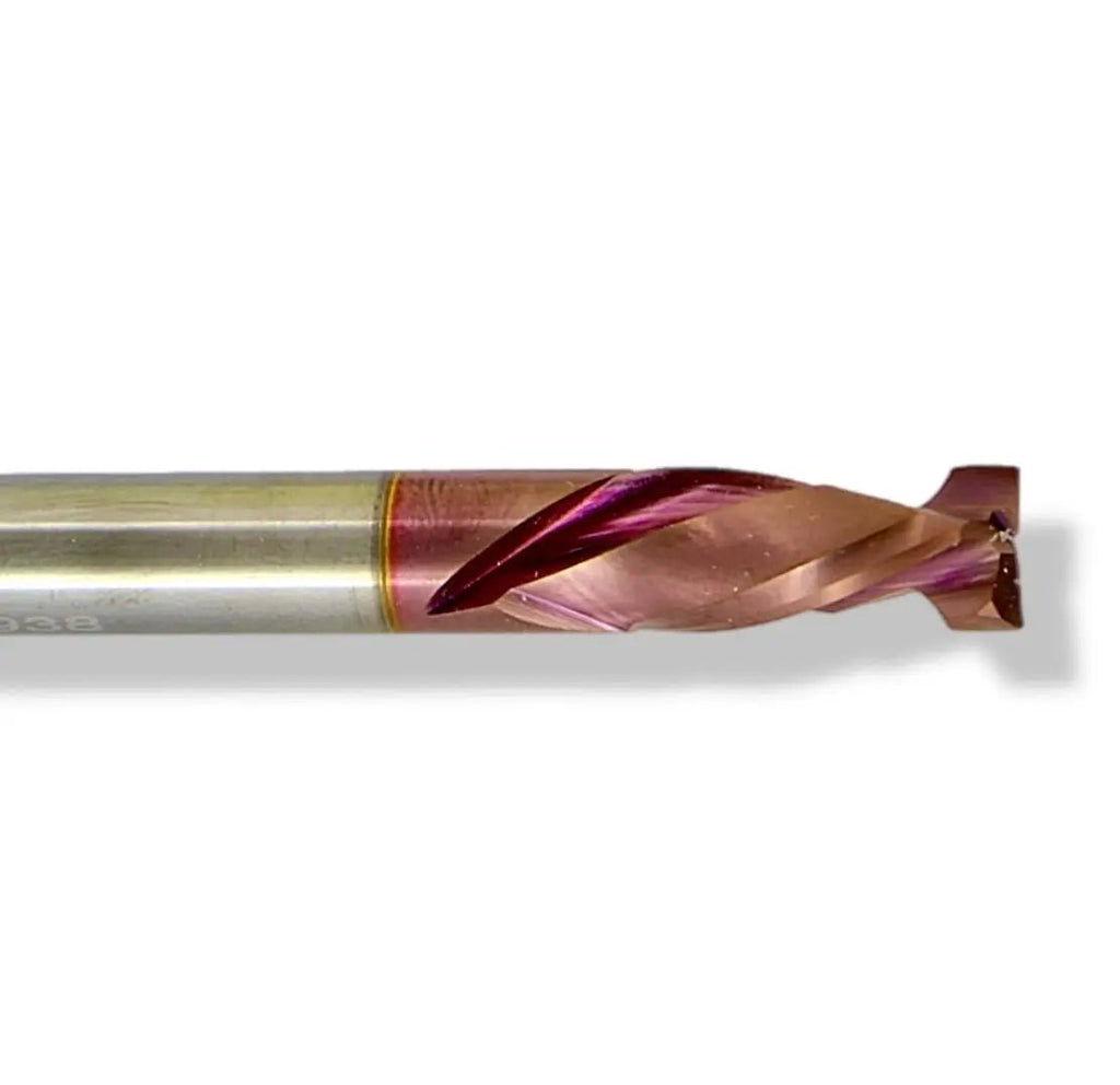 3/8” Up Cut x 1 1/4” CL x 3/8” Shank 3” Overall MaxLife® Coated 2 Flute Router Bit - MTS