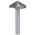V-Groove 120 Deg 2” D x 1 1/4” CL x 1/2” Shk x 2 3/4” Oal 1” Cut Height Rapid Tool