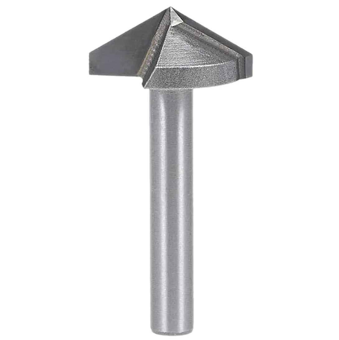 V-Groove 120 Deg 2” D x 1 1/4” CL x 1/2” Shk x 2 3/4” Oal 1” Cut Height Rapid Tool