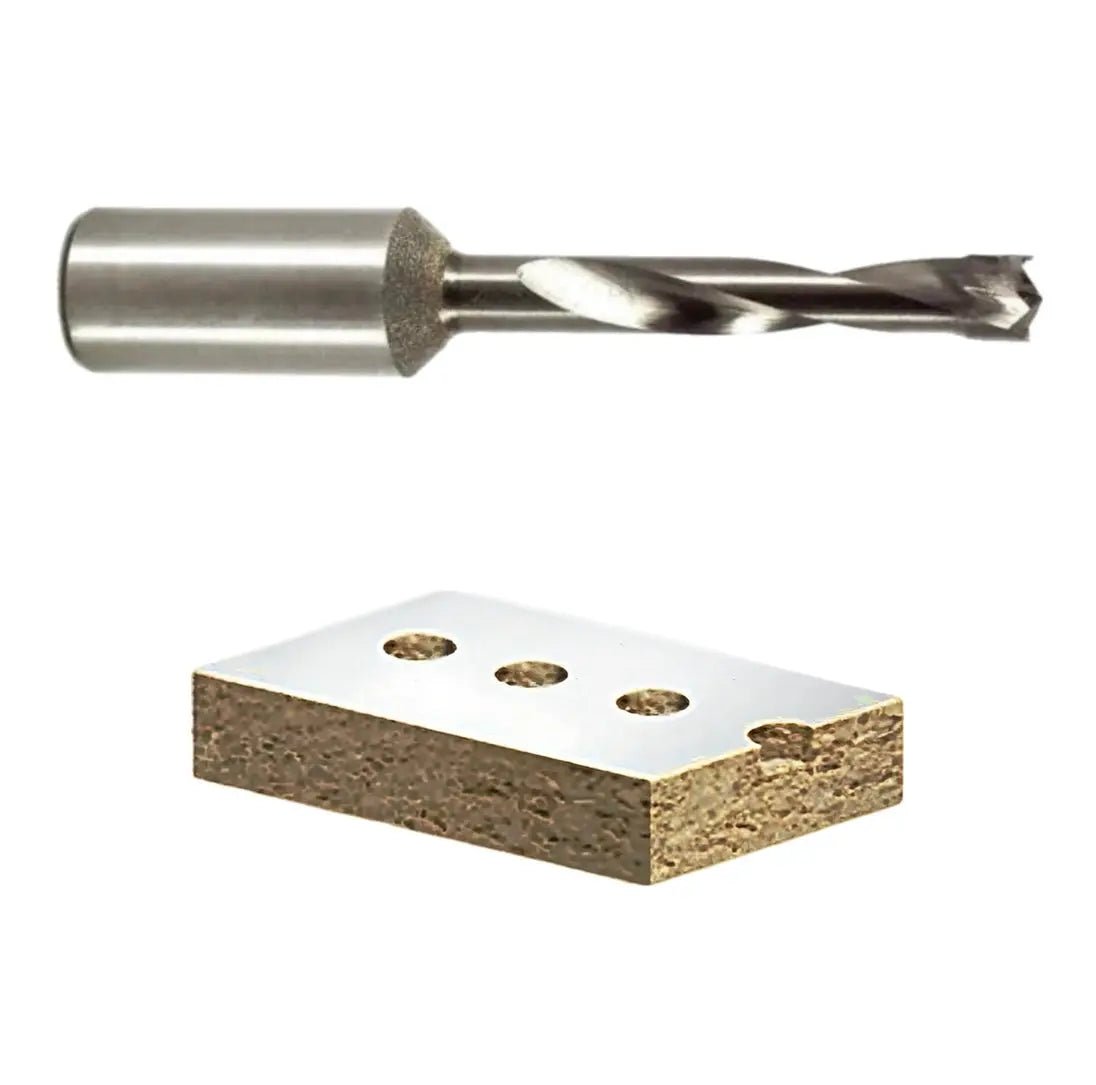 5mm Solid Carbide Brad Point Boring Bit - 70mm Length, 10mm Shank, Right & Left Hand Options Available - MTS
