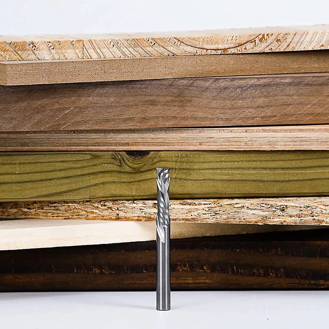 3/8” Mortise Compression Bit – 7/8” CL 3/8” Shank, 2 Flute, 3” OAL, Titan® High-Performance Coated My Store