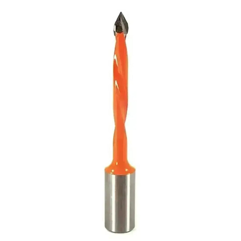 8mm Carbide Tipped V Point Boring Bit - 77mm Length, 10mm Shank - MTS