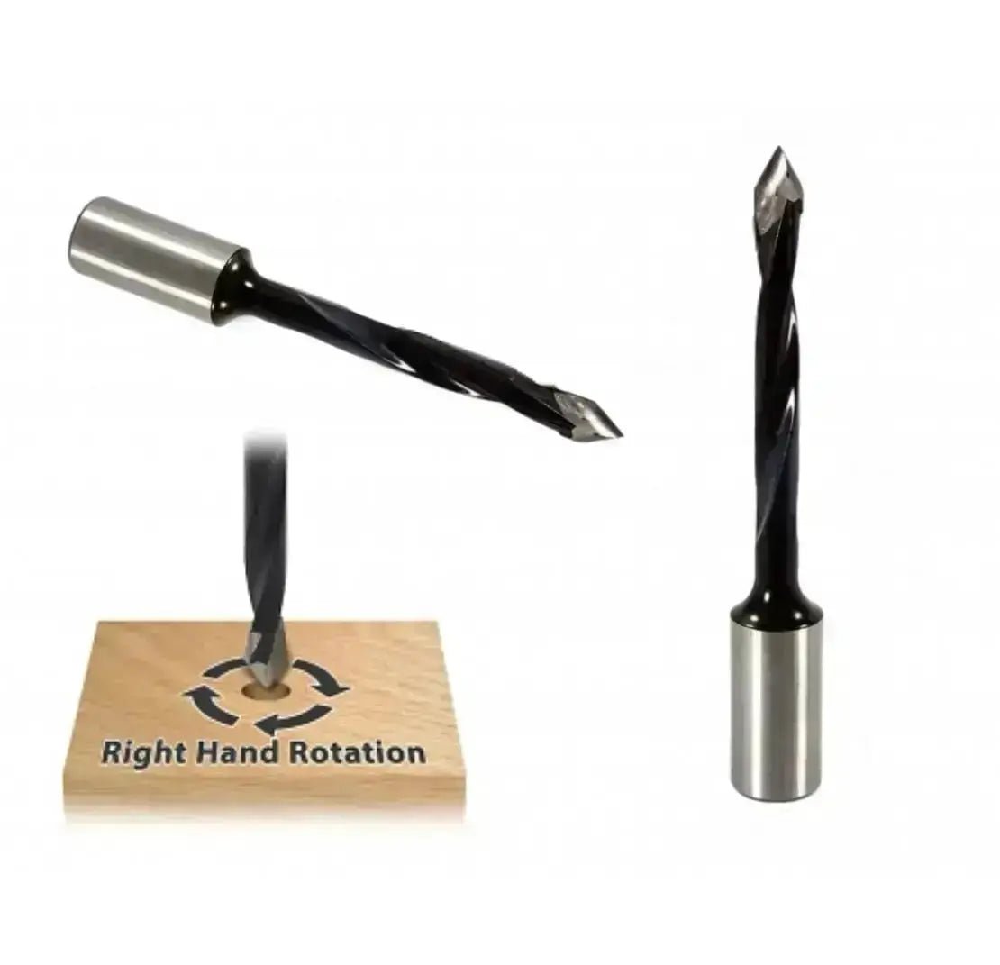 8mm Carbide Tipped V Point Boring Bit - 77mm Length, 10mm Shank - MTS