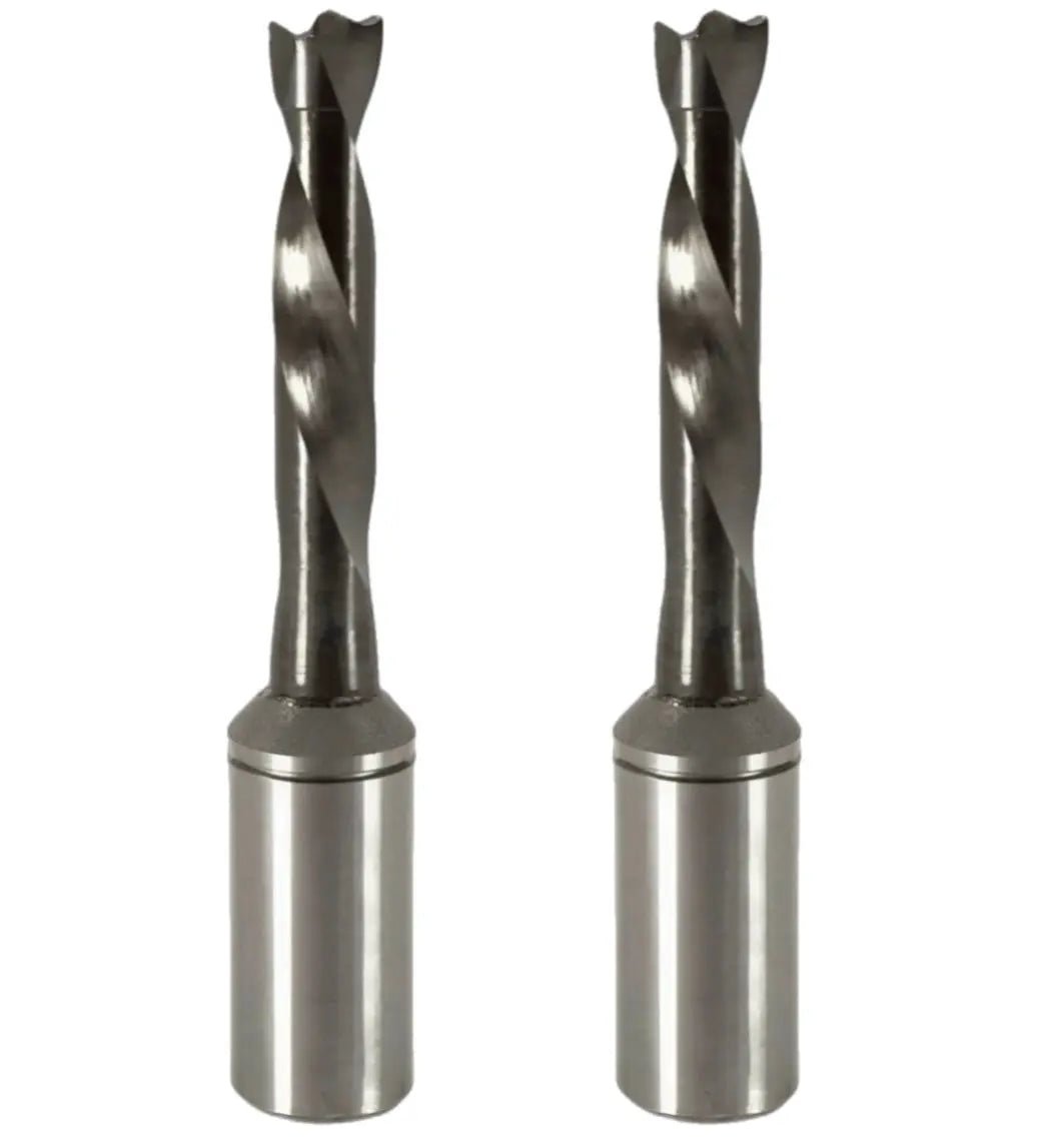 8mm Solid Carbide Brad Point Boring Bit - 70mm Length, 10mm Shank, Right & Left Hand Options Available - MTS