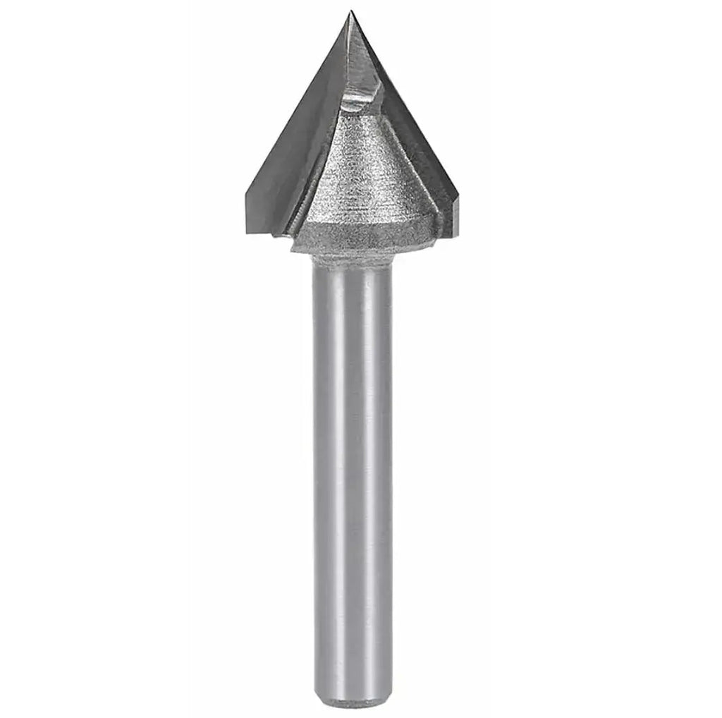 V-Groove 60 Deg 1/2” D x 1/2” CL x 1/4” Shk x 2” Oal 2 Flute Rapid Tool