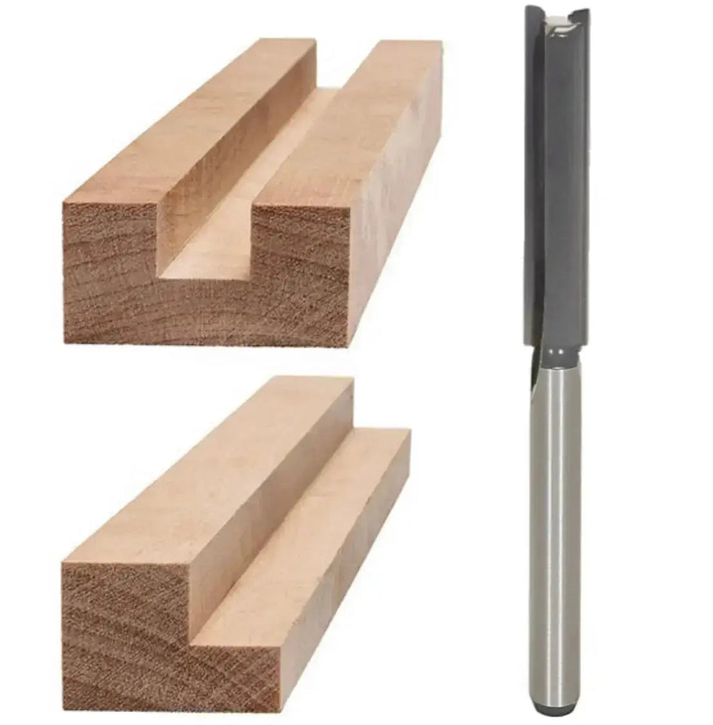 2 Flute Straight Bit 3/8” x 3/4” x 1/4” Shk x 2 1/4l Oal Rapid Tool