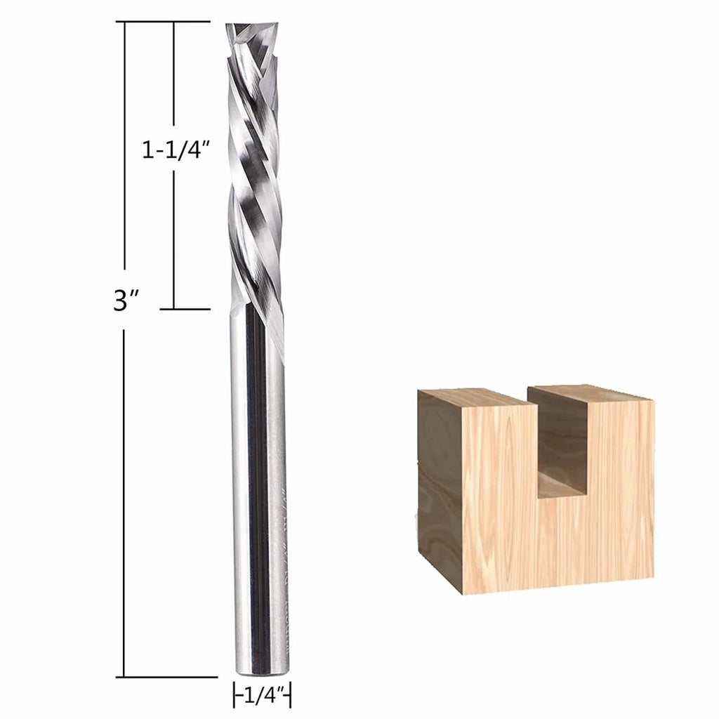 1/4” Mortise Compression x 1 1/4” CL x 1/4” Shk 2 Flute, 2-1/2” OAL, Titan® High-Performance Coated My Store
