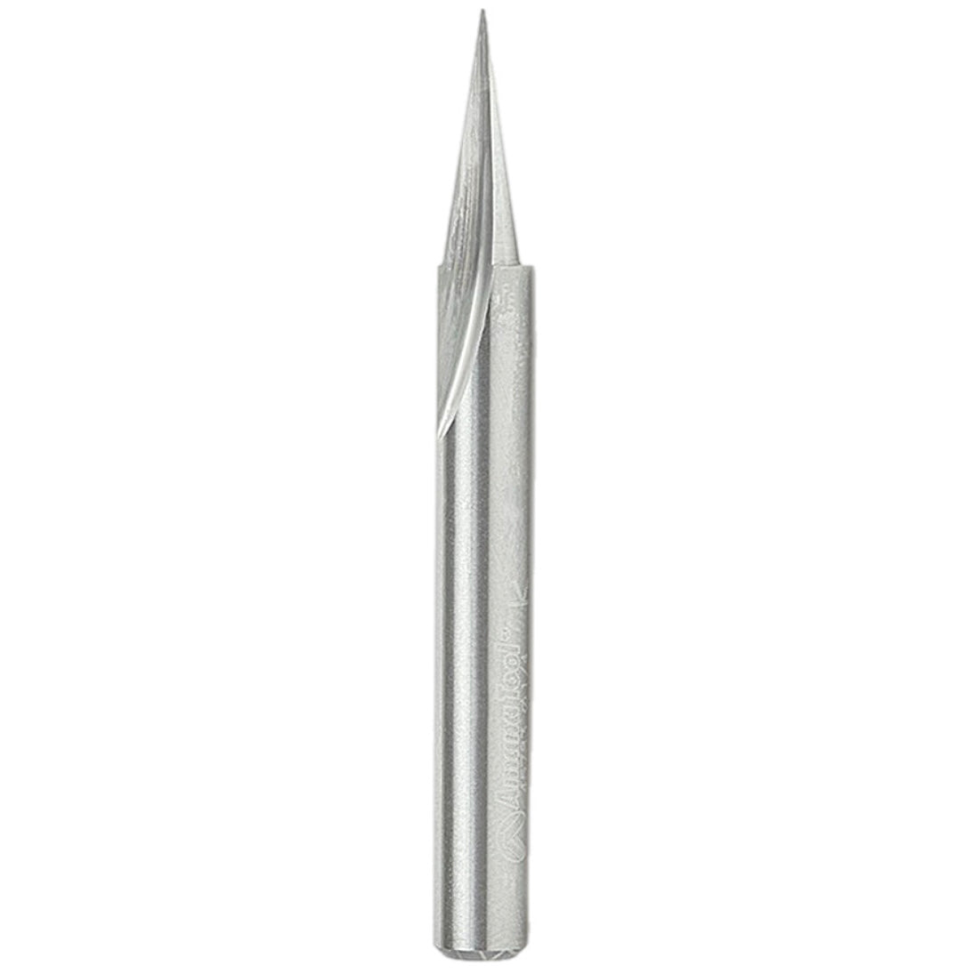 Solid Carbide 1/4” x 5/8” x 2” Oal 1 Flute 22 Deg Angle