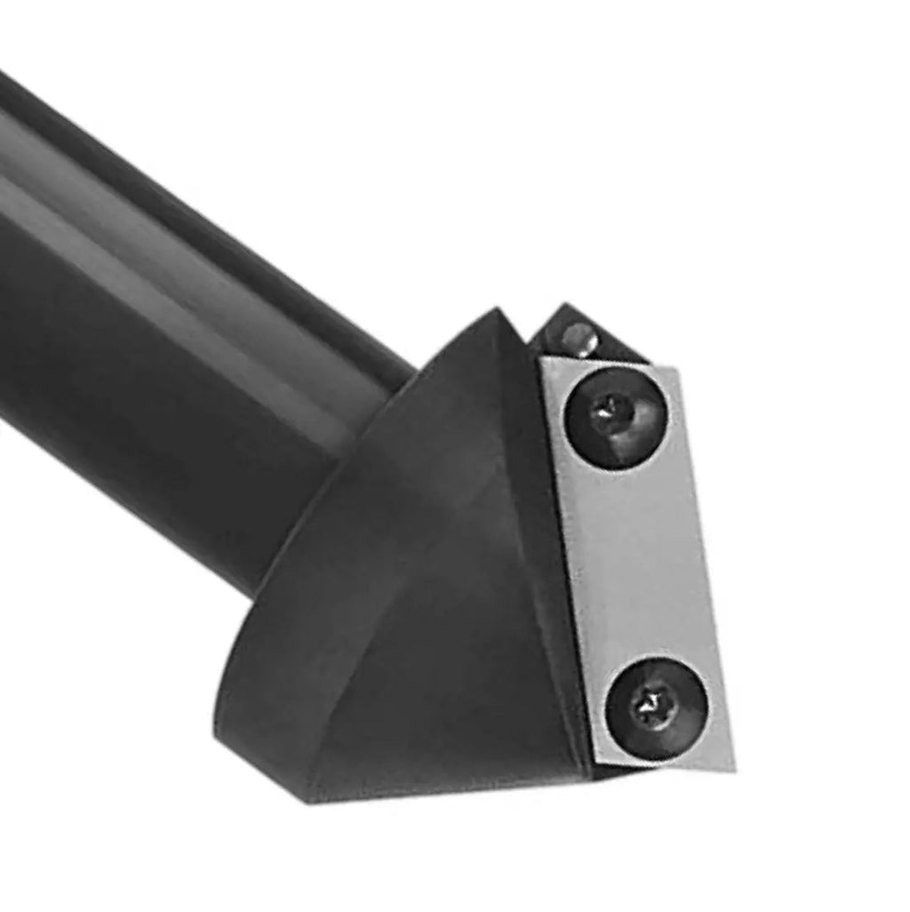 V-Groove 45 Deg 50mm D x 3/4” Shk x 1” Cut Height 1 Flute - Mitre Folds (Replacement Inserts Available) Rapid Tool