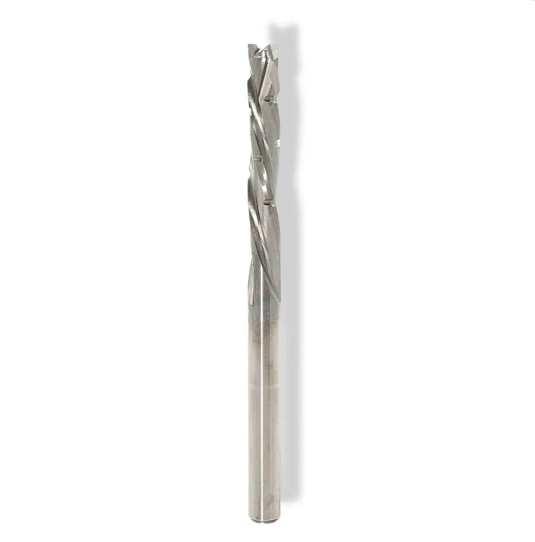 CNC Solid Carbide Mortise Compression Bit with Chipbreakers 1/4 D x 1 CL x 1/4 SHK x 2 1/2 Inch Long 2 Flute 3/16 UC Router Bit For Plywood - MTS
